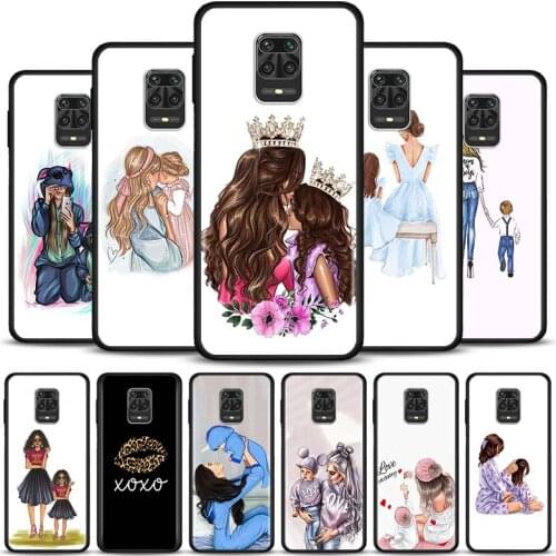 Super mama Fundas For Xiaomi Redmi Note 10 9 9s 9t 8 8t 7 Pro Shell for REDMI K40 K30 K20 9 Prime 9i 7a 6a Cases