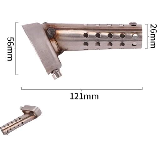 Universal Motorcycle Hexagon Exhaust Muffler Tip Silencer Removable Adjustable DB Killer Noise reduction Stainless Steel