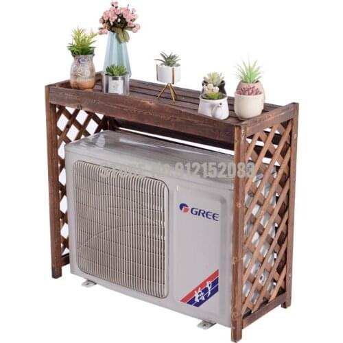 Air conditioner outer unit rack flower shelf decoration balcony outdoor outdoor host shielding air conditioner outer unit cover