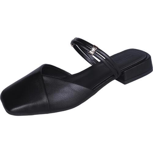 One Shoe Two Wearing Sandals Female Fairy Wind Gentle Shoes Summer 2019 New Fashion Wild Wear Girl Heart Slippers