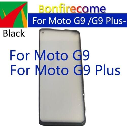 10Pcs\Lot For Motorola Moto G9 Plus Touch Screen Front Glass Panel LCD Outer Lens Replacement