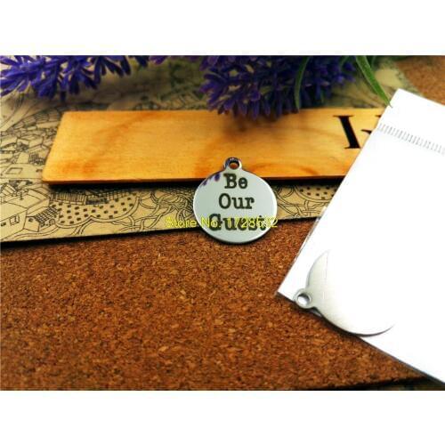 10pcs-stainless steel Charms "BE OUR GUEST" DIY Charms Pendants for necklace/bracelet/keychain DIY jewelry