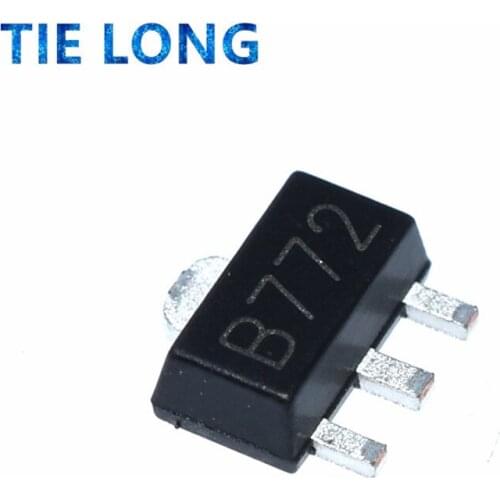 100PCS 2SB772 B772 SMD PNP MEDIUM POWER TRANSISTOR SOT-89