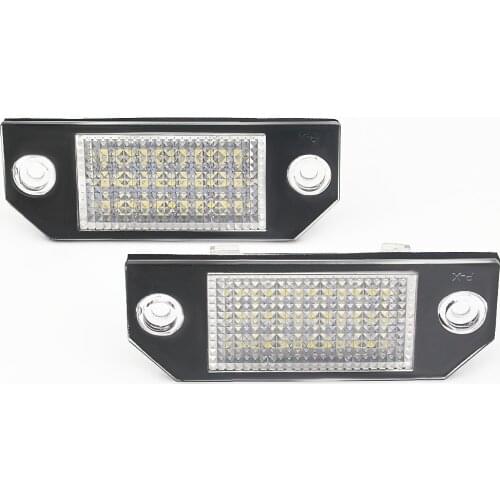 Auto Wayfeng WF 2Pcs 12V White 24 LED Number License Plate Light Lamp for Ford Focus C-MAX MK2 Car Light Source