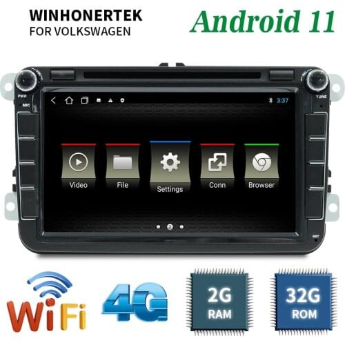 WINHONGTEK 2Din Android11 Car Radio GPS Navigation For VW Passat B6 Amarok Volkswagen Skoda Octavia 2 Superb Multimedia Player
