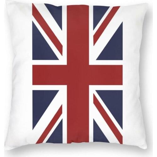 Union Jack British Flag United Kingdom Square Pillow Case Polyester Throw Pillow Novelty Pillowcase