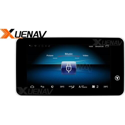 XUENAV Car Player GPS Navigation 7 inch Android System For-AUDI A1 2010 - 2018 Auto Radio Stereo Multimedia Player BT TV