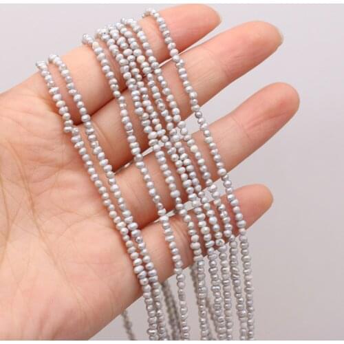High Quality Natural Freshwater Grey Pearl Irregular Loose Beads For Jewelry Making DIY Bracelet Earring Necklace Accessory