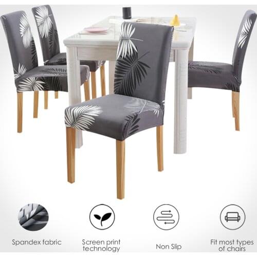 Chair Covers Spandex Elastic Removable Chair Cover Stretch Anti-dirty Wedding Seat Covers Dining housse de chaise 1/2/4/6PCS