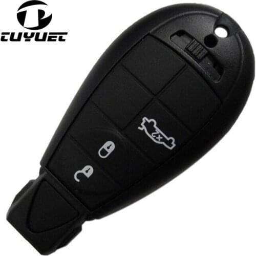 3 Buttons Smart Remote Key Shell For Chrysler FOB Case + Emergency Insert Blade