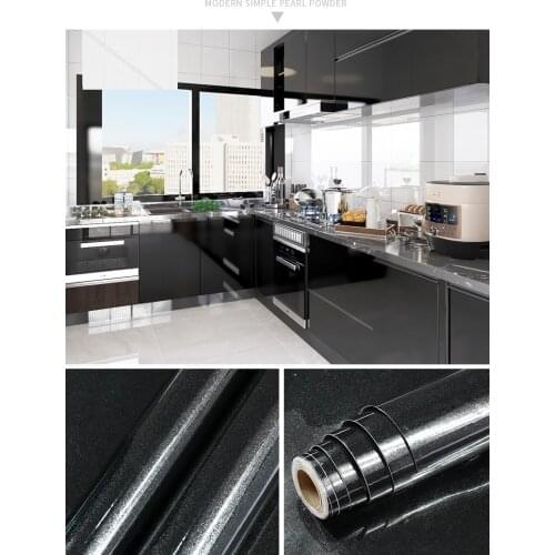 5M Decorative Film PVC Self Adhesive Wall Paper Furniture Renovation Stickers Kitchen Cabinet Desktop Waterproof Wall Sticker