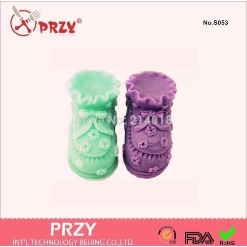 Baby Shoes soap Silicone moulds fondant mold Cake decoration mold Handmade soap mold No.S053