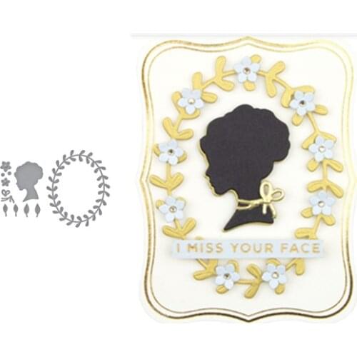 Girl Cutting Dies for DIY Scrapbooking/photo album Decorative Embossing DIY Paper Cards and die