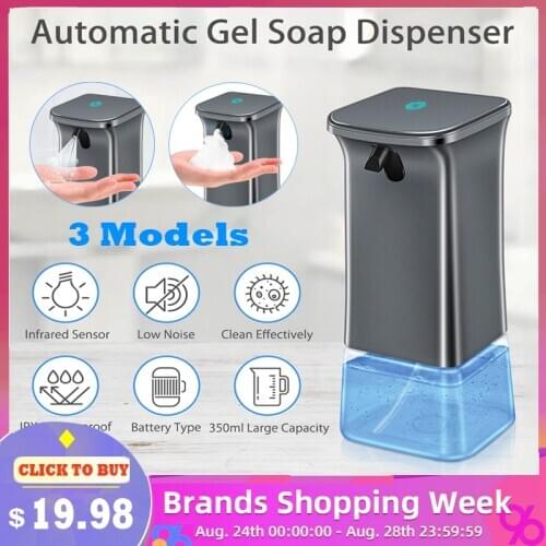 Hand Sanitizer Dispenser Smart Sensor Soap Gel Dispenser Spray Bottle Bathroom Kitchen Home Cleaning Foam automatic sprayer 350