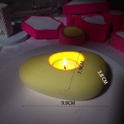 Soap Making Silica Gel Concrete Candle Holder Molds Wedding Decoration Bar Hand-made Flower Pot Candlestick Mold