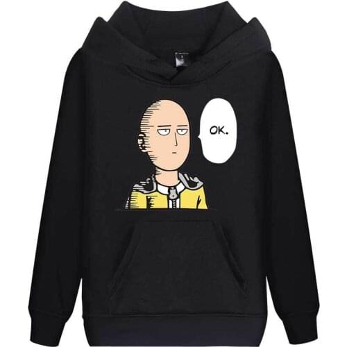 Cosplay One Punch Man Unisex Hoodies Japan Anime Sweatshirts Autumn Winter Tops Casual Tracksuit Pullovers for Gifts