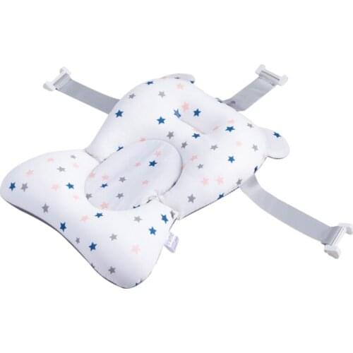 23GD Baby Infant Bath Tub Pad Cushion Non-slip Bathtub Mat Newborn Shower Soft Chair Safety Seat Support