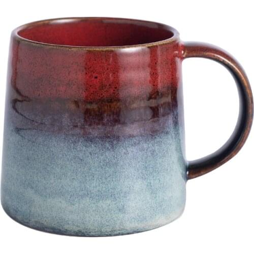 Creative Kiln Large Mugs Retro Ceramic Coffee Mug Cup Home Drinking Cup 500ml