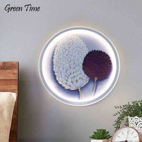 Round LED Wall Light Indoor Decor Wall Lamp for Living Room Bedroom Bedside Light Modern Home Sconce Lighting Fixtures 110V 220V