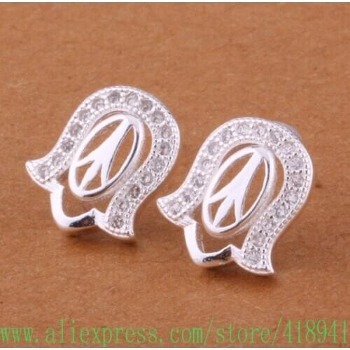Wholesale Silver Plated earrings , Silver Plated fashion jewelry , /cbaaksha dsiamjpa E364
