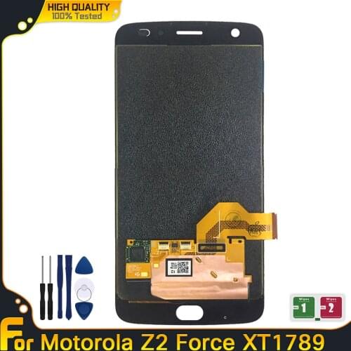 LCD Display For Motorola Moto Z2 Force Touch Screen Digitizer Assembly Replacement For Moto Z2 Force XT1789 LCD