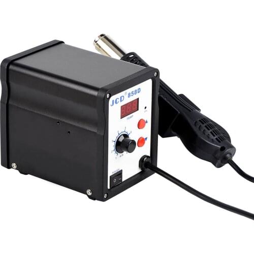 JCD 858D 700W Hot Air Gun Portable BGA Rework Solder Station LED Digital Solder Iron SMD SMT Heater Repair Tool Hot Air Gun EU