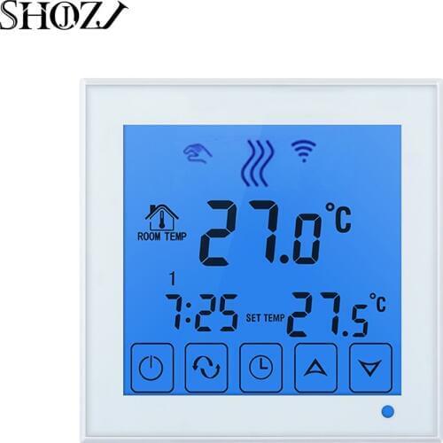 Programmable Temperature Controller with Touch Screen Glass APP intelligent wifi Programmable Water Heating Thermostat