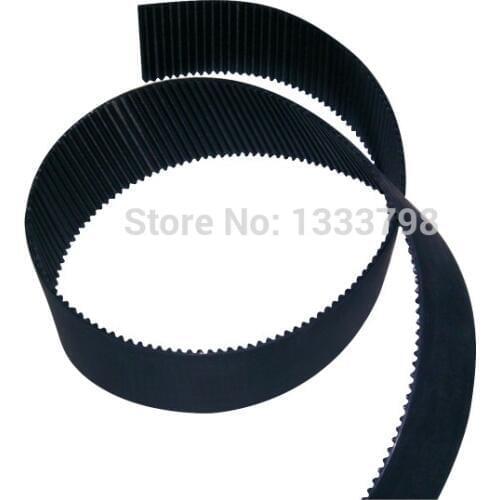 High quality strong black color 75mm width HTD3M 20meters length open end timing belt