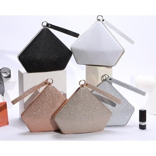 Luxury Sequins Evening Clutch Bags for Women Designer Handbags Shinny Chains Shoulder Crossbody Bag Lady Small Purses Female Sac
