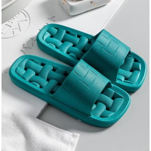 Slippers female summer hollow bathroom home home non-slip indoor bath home deodorant leaking sandals and slippers male summer