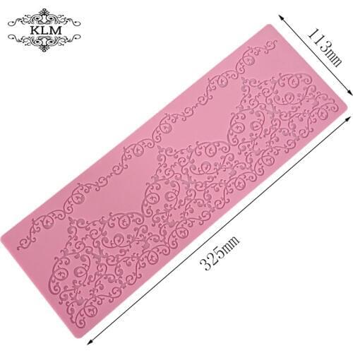 Food Grade Silicone Lace Mat Border Fondant Cake Decorating Moulds