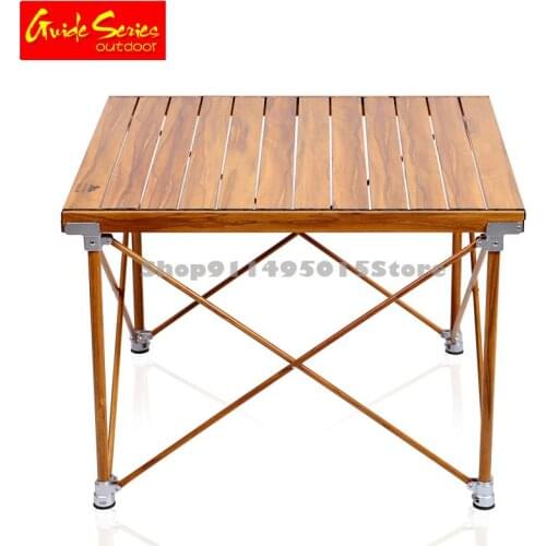Outdoor Folding Table Leg Lift Table Aluminum Alloy Portable Ultra Light Outdoor Camping Table And Chair