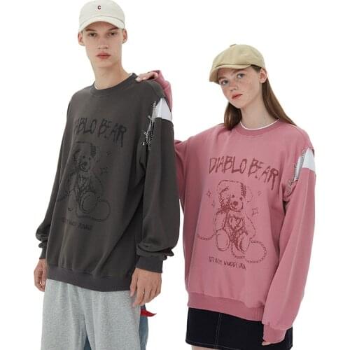 Alt Patchwork Sleeve Chain Fake Two Piece Sweatshirt for Men and Women Japanese Harajuku Streetwear Alternative Hip Hop Clothes