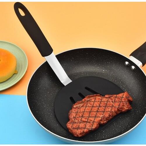 Heat Resistant Silicone Spatula Beef Meat Egg Kitchen Scraper Wide Pizza Shovel Non-Stick Turners Food Lifters Cooking Utensils