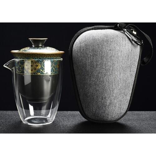 Heat-resistant glass teapot tea set Chinese Kungfu tea set pot coffee tea set glass ceramic tea set teapot tetera porcelana
