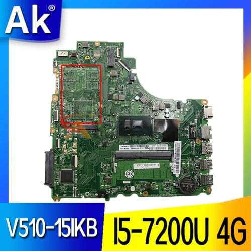V510-15IKB motherboard mainboard for lenovo laptop 80WQ LV6 DA0LV6MB6F0 I5-7200U 4G FRU 5B20M31734 100% test OK