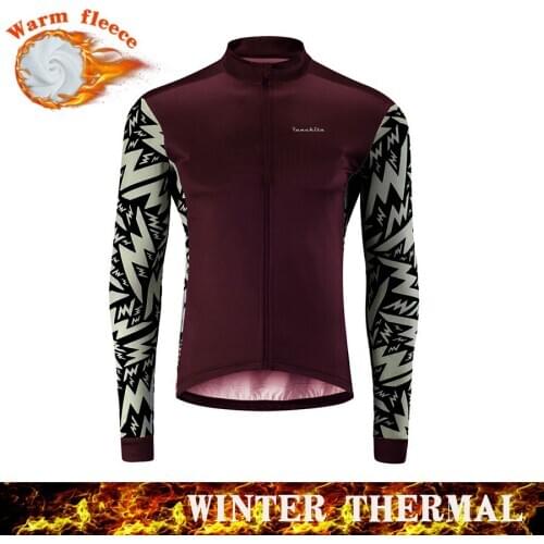 2020 Winter Thermal Fleece Cycling Jersey Long Sleeve Bicycle Clothing MTB Bike Wear Maillot Ropa Ciclismo Cycling jerseys