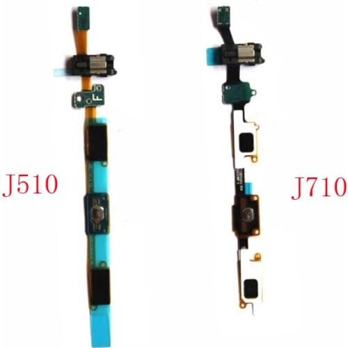 20PCS Home Button keypad Sensor Audio Jack Headphone Flex Cable For Samsung Galaxy J5 J7 2016 J510 J510F J710 J710F