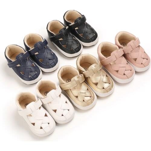 2021 Baby Boys Girls PU Flip Flops Casual Sandals Cute Summer Soft Sole Flat Shoes Infant Non-Slip First Walkers