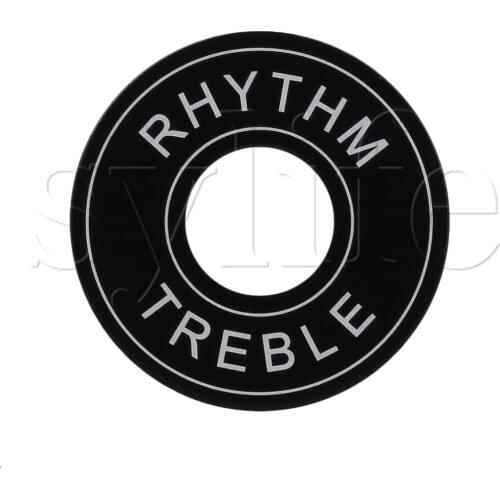 33mmDia Alloy Guitar Toggle Switch Plate Rhythm Treble Washer Ring Black