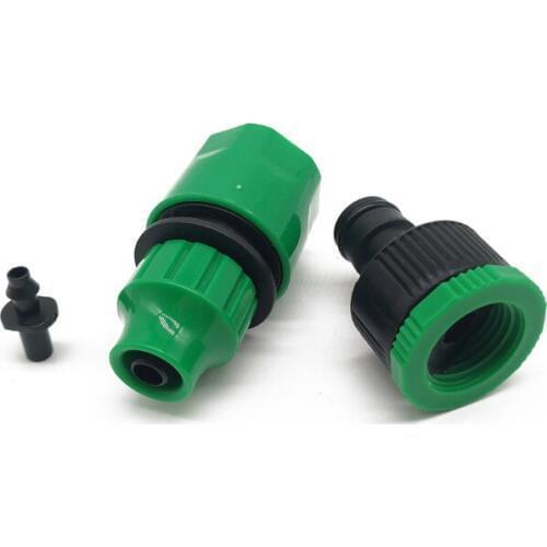 Fast Coupling Adapter Drip Tape for Irrigation Hose Connector with 1/4'' Barbed Connector Garden Irrigation Garden Tools