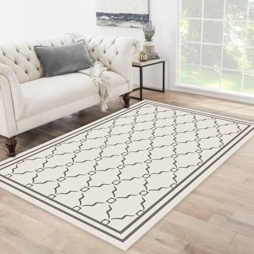 White grey color grey ethnic patterned carpet modern carpet living room bedroom rug free shipping soft textured carpet