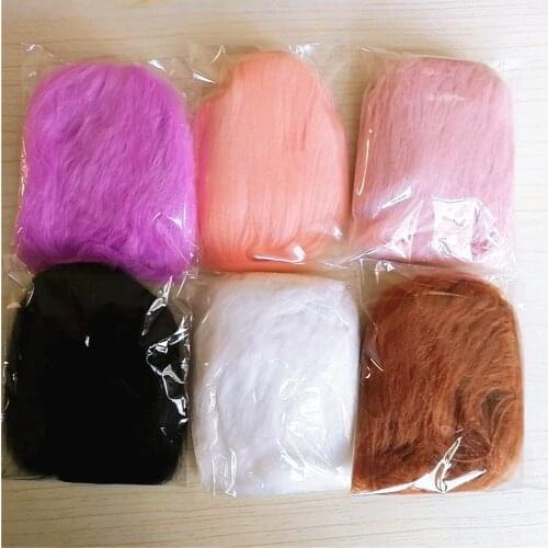 BJD SD 1/3 1/4 1/6 1/8 1/12 small head surrounded by wool cloth hair doll wig Doll accessories