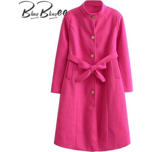 Женские пальто с воротником BlingBlingee China At AliExpress