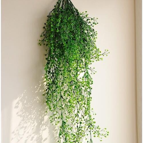 Flower Vine Rattan Hanging Plant Artificial Plant Leaves Wall Accessories Balcony Decorattion Home Decoration