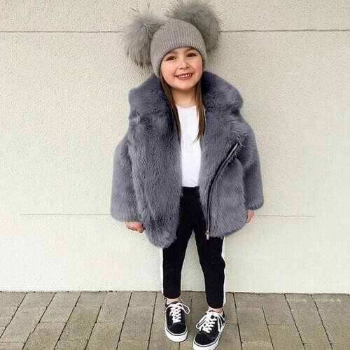 Toddler Baby Kids Girls Windproof Winter Fleece Coat Thicken Warm Overcoat Outwear Jacket Solid Colors Children Clothes