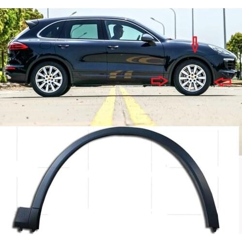 For Porsche Cayenne 2011-2017 Car Fender Wheel Well Flare Arch Splash Guard Fenders Mudguard # 95855972811