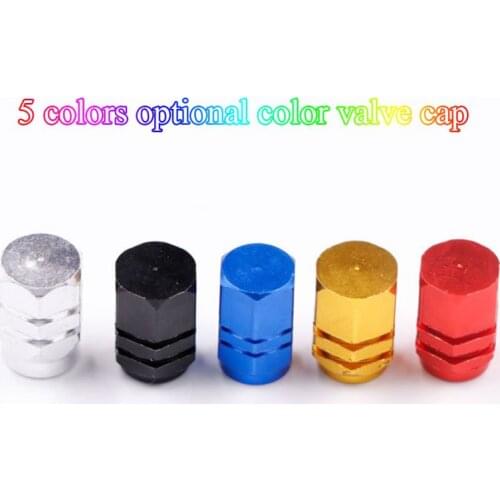 Automobile Tire Valve Cap Motorcycle Valve Cap Aluminum Alloy Valve Core Cap Tire Pressure Monitoring Universal
