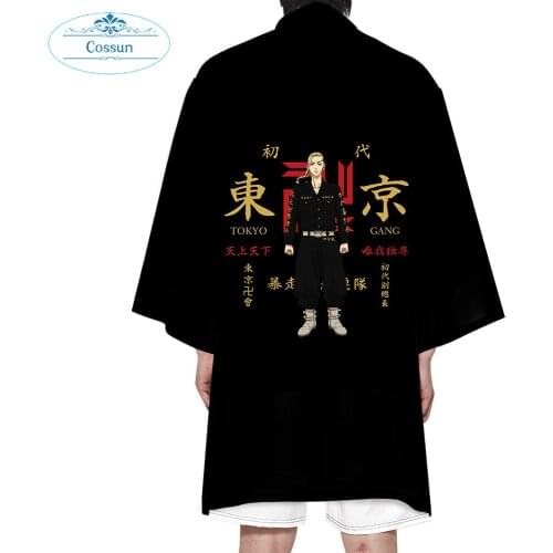 Anime Tokyo Revengers Ryuguji Ken Ryuguji Cosplay Cloak Tachibana Hinata Long Halloween Halloween Kimono Shirt