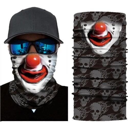 Skull Bandana Face Mask Multifunction Riding Face Cover Cool Punk Snood Warmer Outdoor Neck Tube Men Balaclava Head Scarf Biker